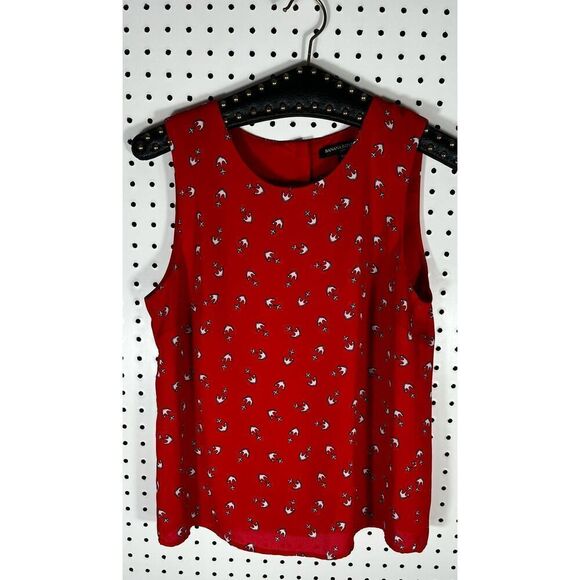 Banana Republic anchor print sleevelss blouse - Picture 1 of 4